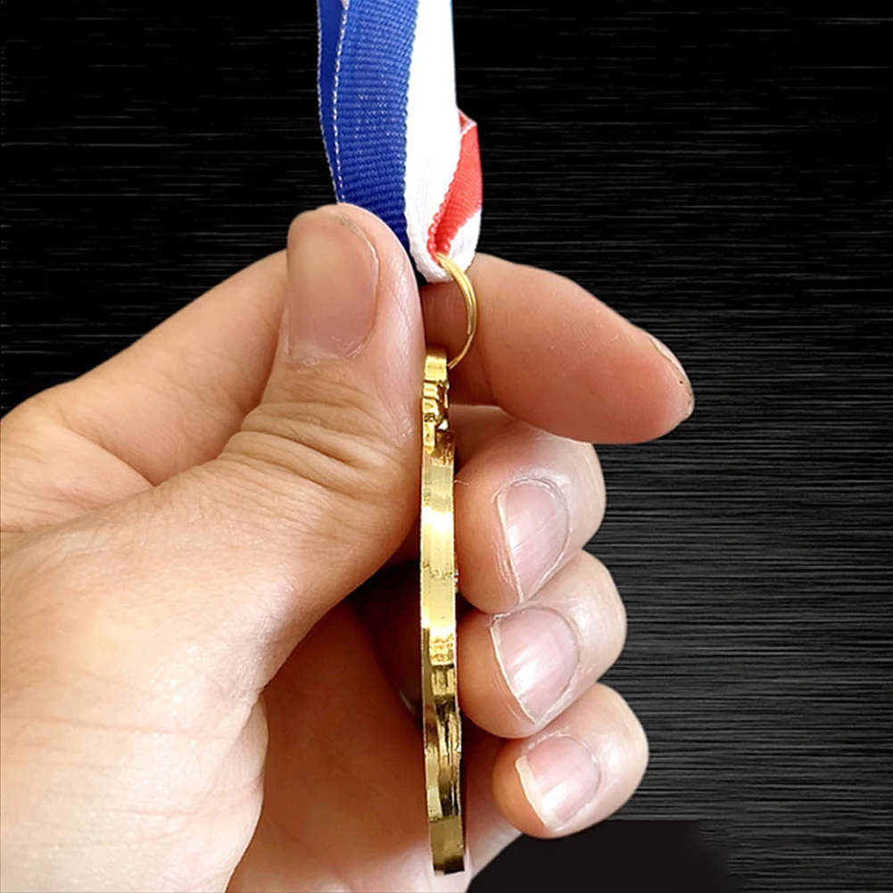 5cm Swimming Medal Sports Rewards with Neck Ribbon Gold/Silver/Bronze Medal 1st/2nd/3rd Place Medals for Sports Competition