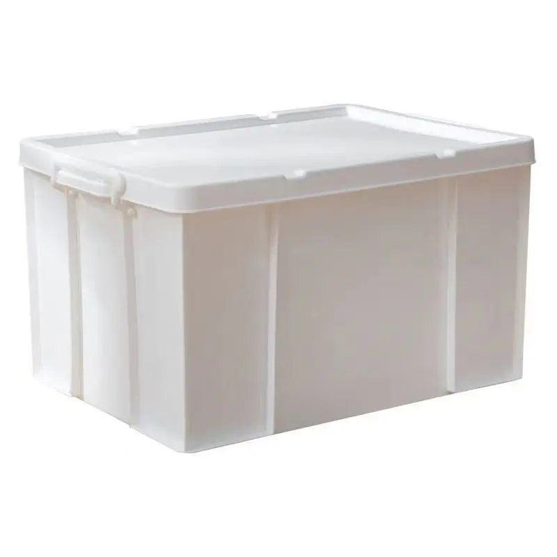

Z4307 Clothing storage box, white plastic sorting box, household right angle box, book and toy storage box