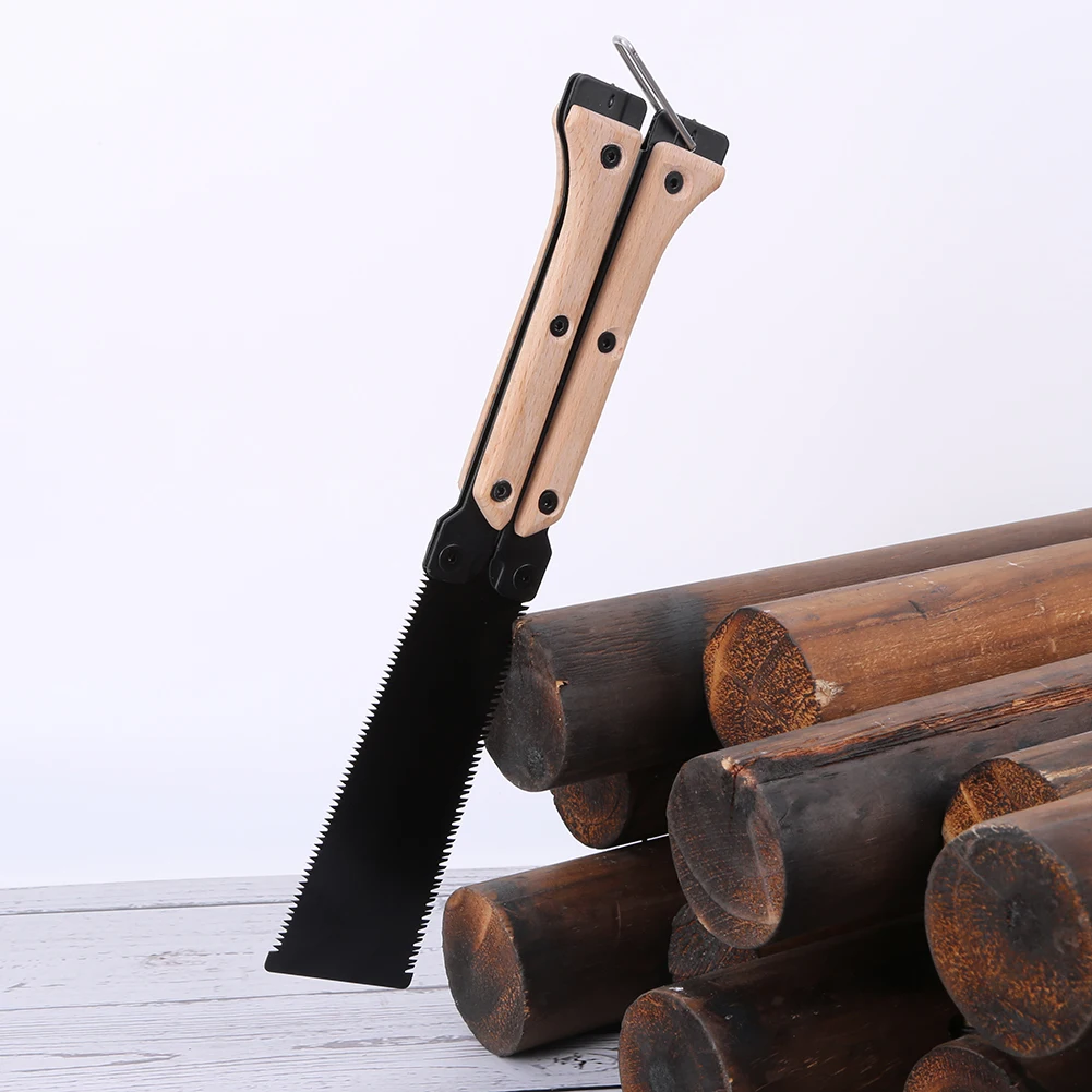 Folding Saw Small Pull Hand Saw with Double Edge Blade Cutting Blade Handsaw for Woodworking Japanese Saw Flush Cut Trim Saw 4