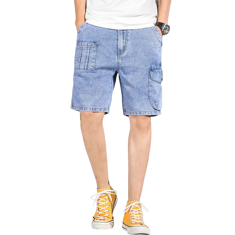 Denim Shorts Mens Big Size 5XL 6xl 7xl Washed Short Half Pant Knee Length  Large Loose Bermuda Male Plus Blue Short Jeans Men|Casual Shorts| -  AliExpress