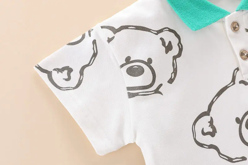New Summer Baby Clothes Suit Children Boys Girls Cartoon Bear T Shirt Shorts 2Pcs/Set Toddler Casual Clothing Kids Tracksuits