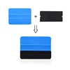 30/20/10Pcs Squeegee Felt Fabric Cloth for 10cm Card Squeegees Car Wrap No Scratch Scraper Spare Edge Cloth Window Tint Tools 4