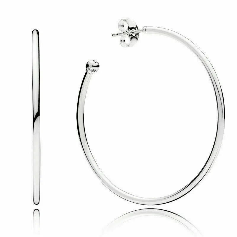 

Original Sparkling Round Circle Stud Earrings For Women 925 Sterling Silver Wedding Gift Fashion Jewelry