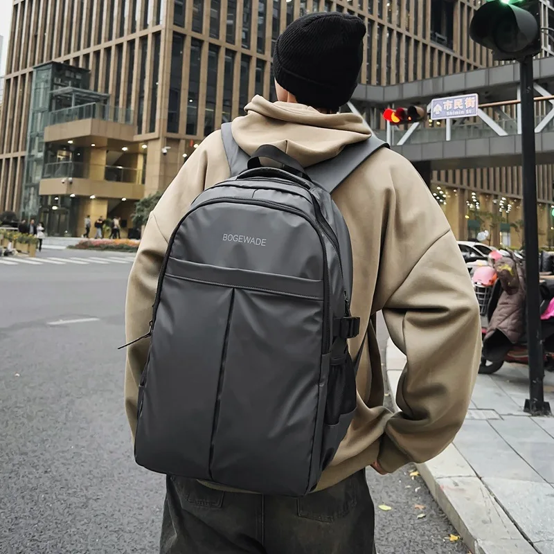 Backpack Men Business Casual Computer Notebook bag Travel mochila Student Schoolbag Fashionable Simple Large Capacity All-match