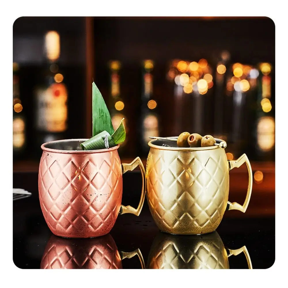 Copper Moscow Mule Mug Stainless Steel Silver Beer Coffee Cup