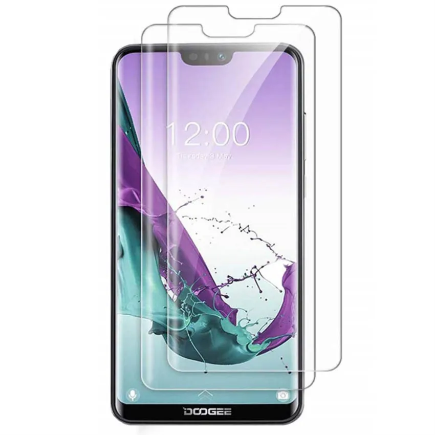 2 Pezzi Per Doogee N10 N20 S90 Pro X100 X90L X90 Y8 Plus Y8C Vetro Temperato Protettivo 2.5D Pellicola Protettiva Per Schermo In Vetro