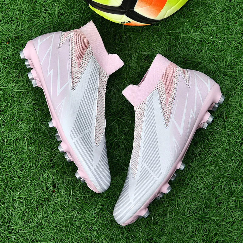 Messi Quality Soccer Shoes Durable Football Boots Sociaty Chuteira Campo Cleats Futsal Training Sneakers Women TF/AG