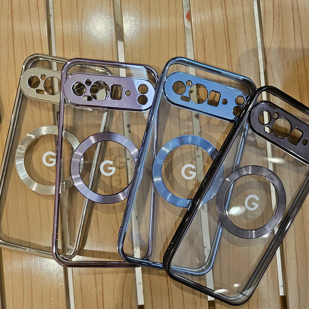 Clear Electroplating Shockproof Wireless Charging Phone Case - Durable Protective Cover