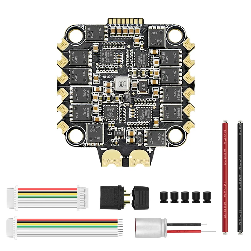ESC 70A AM32/BLHeli_32 2-8S pour drone FPV, contrôleur moteur haute performance avec dissipateur thermique
