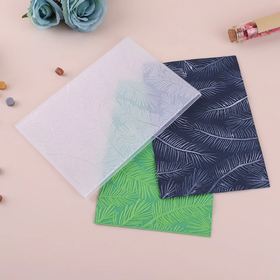 Cartella Per Goffratura In Plastica Trasparente Con Motivi Scritti A Mano - Per Scrapbooking, Biglietti, Inviti E Fai Da Te