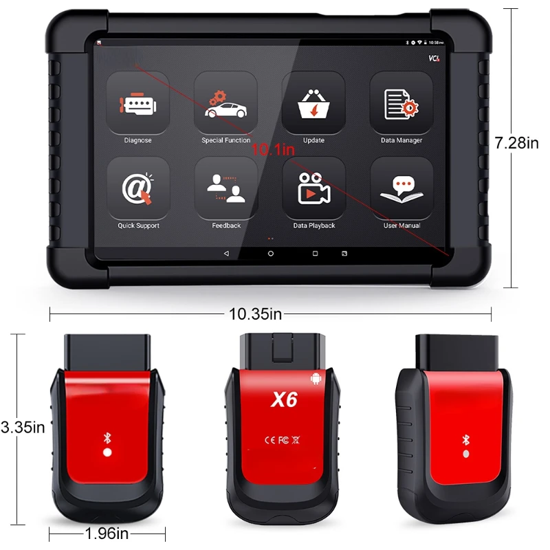 

X6 B-luetooth Obd2 Scanner Car Diagnostic Tool Professional Full System Airbag Oil EPB DPF Reset Tools Automotive Scanner