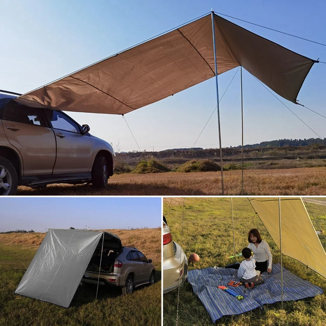 Outdoor Camping Auto Heck Zelt Erweiterung wasserdicht Anhänger Zelt  Camping Shelter Baldachin Auto Kofferraum Zelt für Tour Grill Picknick -  AliExpress