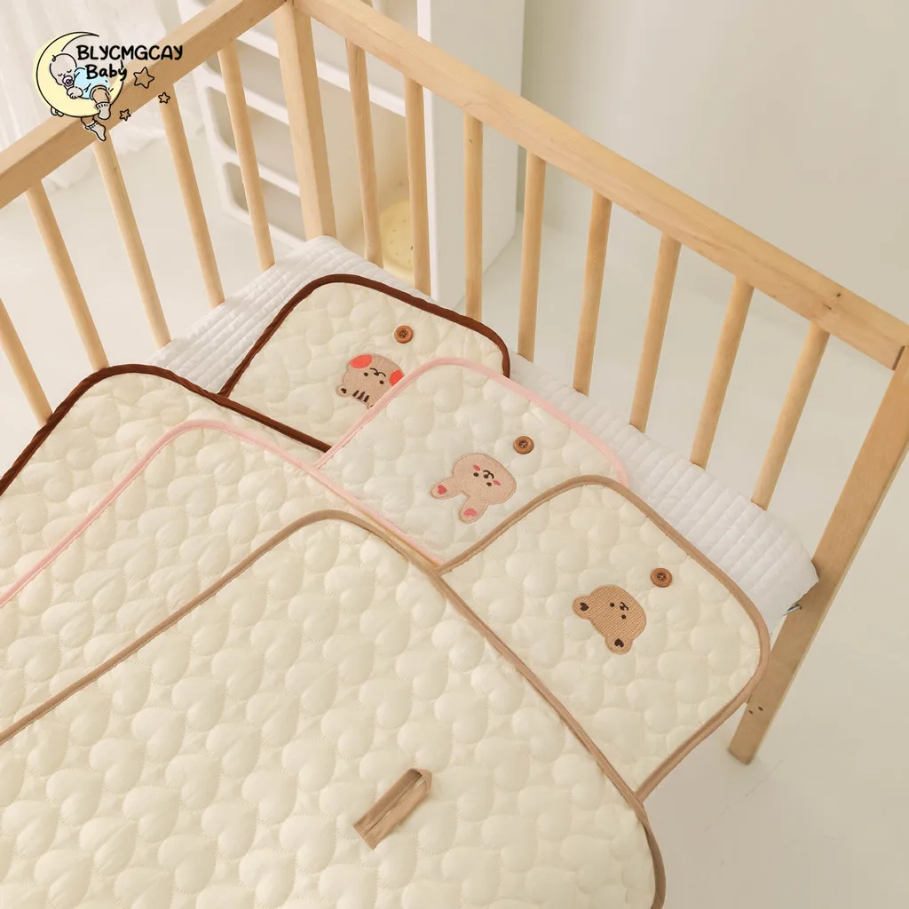 Ins Bear  기저귀 패드, 편리한 다기능 방수 누수 방지 기저귀 가방, 엄마 선택