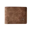 New Fashionable Vertical Retro 2% Off Multi Card Slot Wallet Matte Multi functional Leisure Multi card Slot carbon wallet men 1