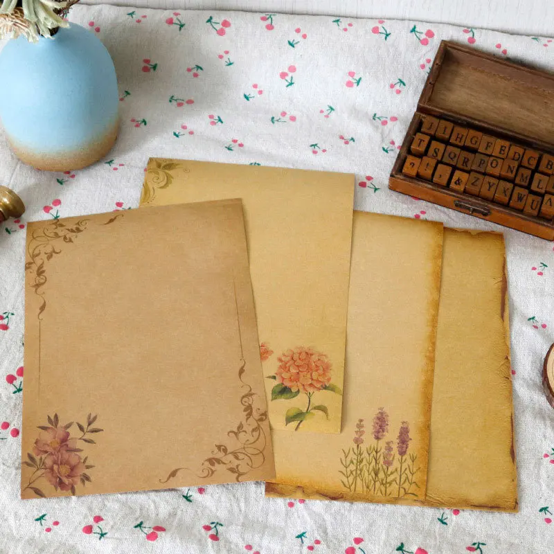 Vintage Parchment Paper Set 6