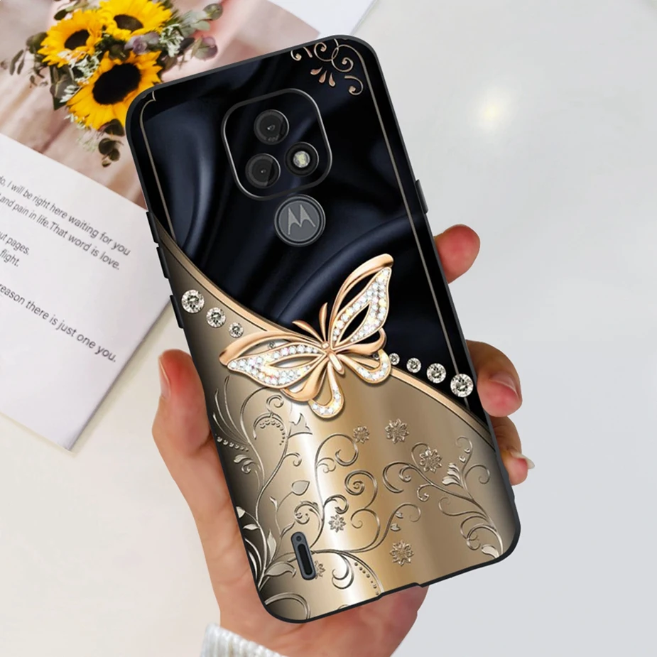 Stylish Painted Soft Silicone Phone Case for Motorola Moto E7 Series