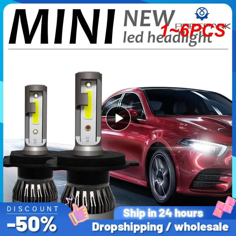 

1~6PCS Led H4 H1 H11 H8 HB4 HB3 9005 9006 H27 Lamp Headlight Bulbs H16 Car Auto Fog Lights 20000LM COB 12V 6000K 3000K 6500K