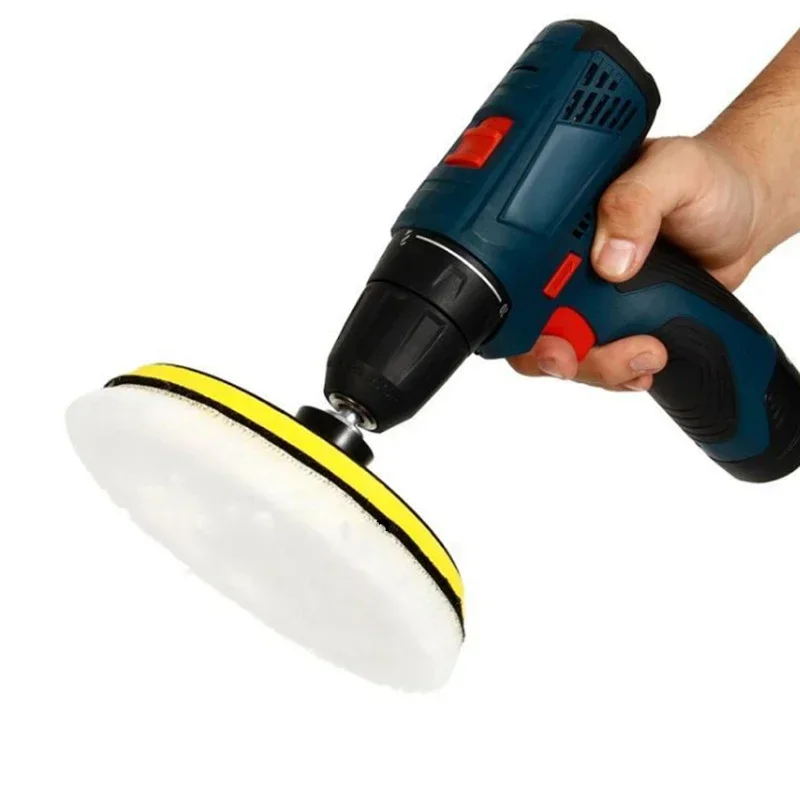 5PCS 3/4/5/6/7 inch Polishing Kit Polishing Pad Car Waxing Sponge Disk Wool Wheel Auto Paint Care Polisher Pads Car Gadget