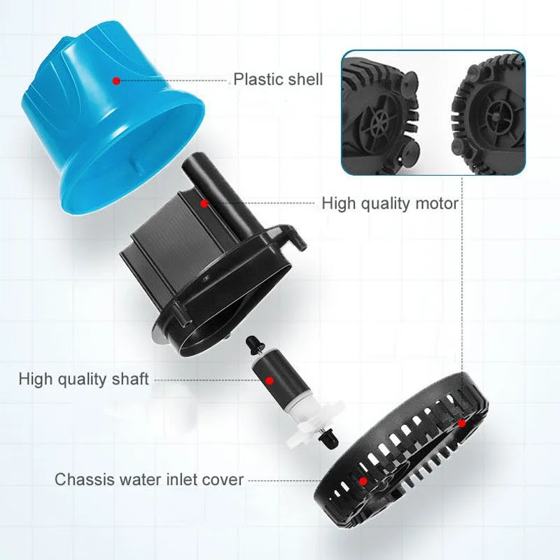 Fish Tank Submersible Water Pump Quiet Submersible Water Fountain Pump For Aquarium Fish Pond Tank Filtration 5W/15W/35W/55W