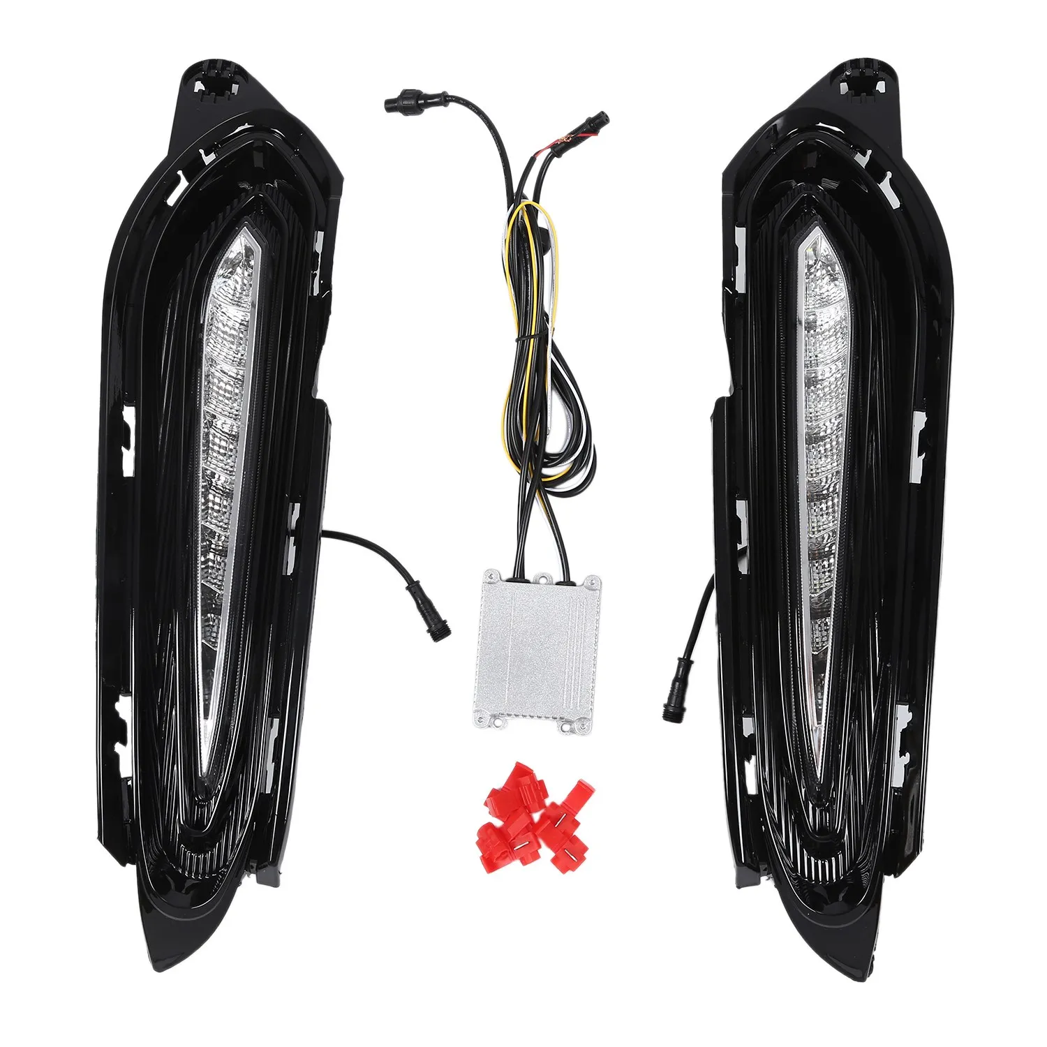 

2PCS for Honda HRV HR-V 2014 2015 2016 2017 2018 with Turn Signal Relay Waterproof ABS Car DRL 12V LED Daytime Running Light