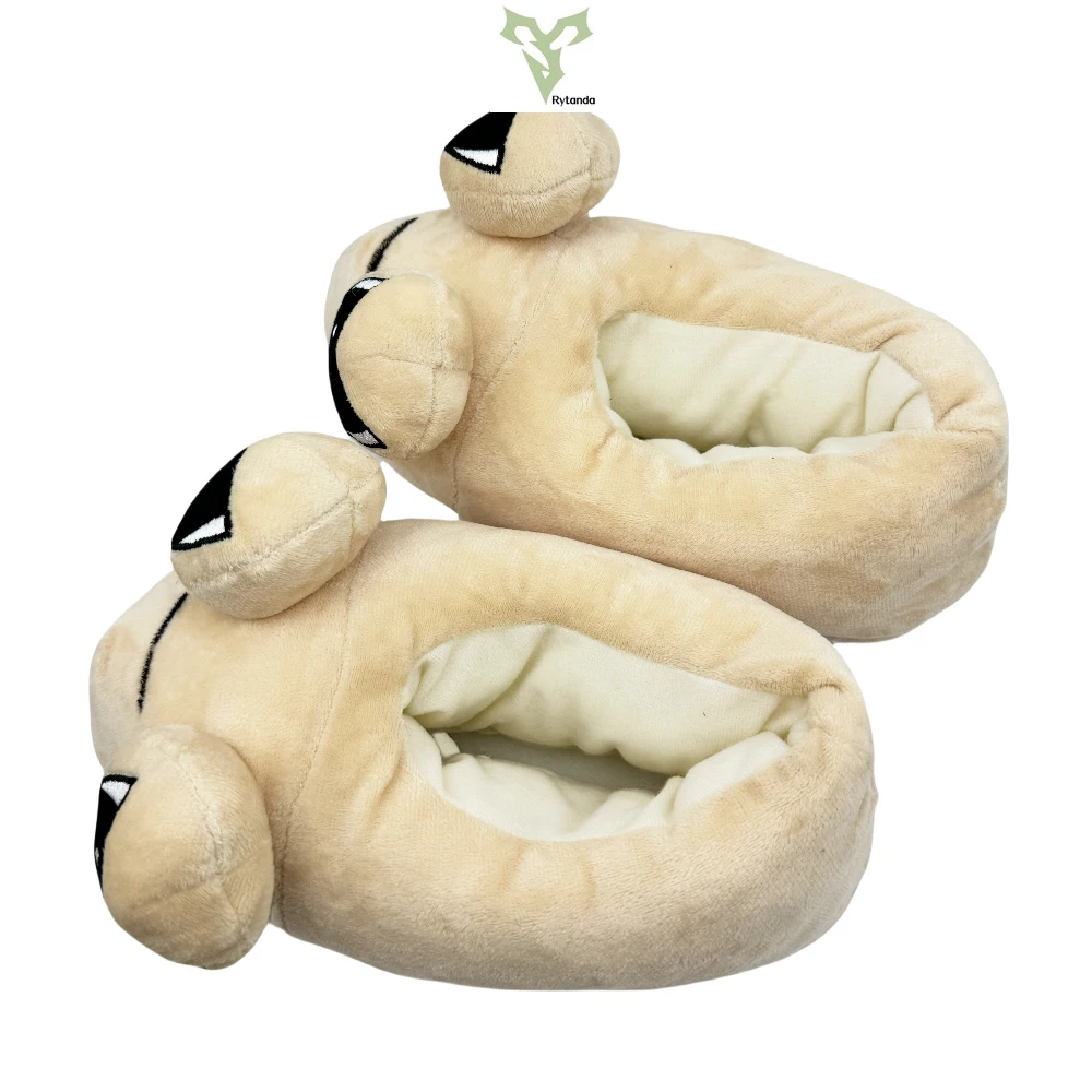 New Pou Plush Slippers Soft Stuffed Anime Slippers Cute Animal Pou Pendant Home Shoes Bag Pendant Women and Men's Birthday Gift 3