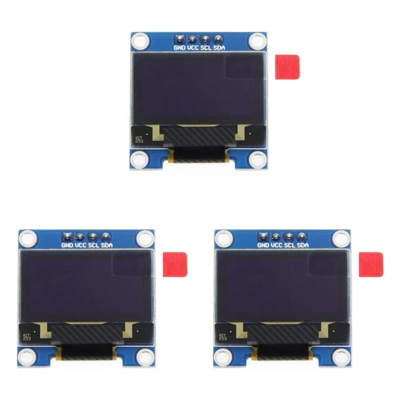 

Botique-3X 0.96 Inch IIC I2C Serial GND 128X64 OLED LCD LED Display Module SSD1306 For Arduino Kit White Display