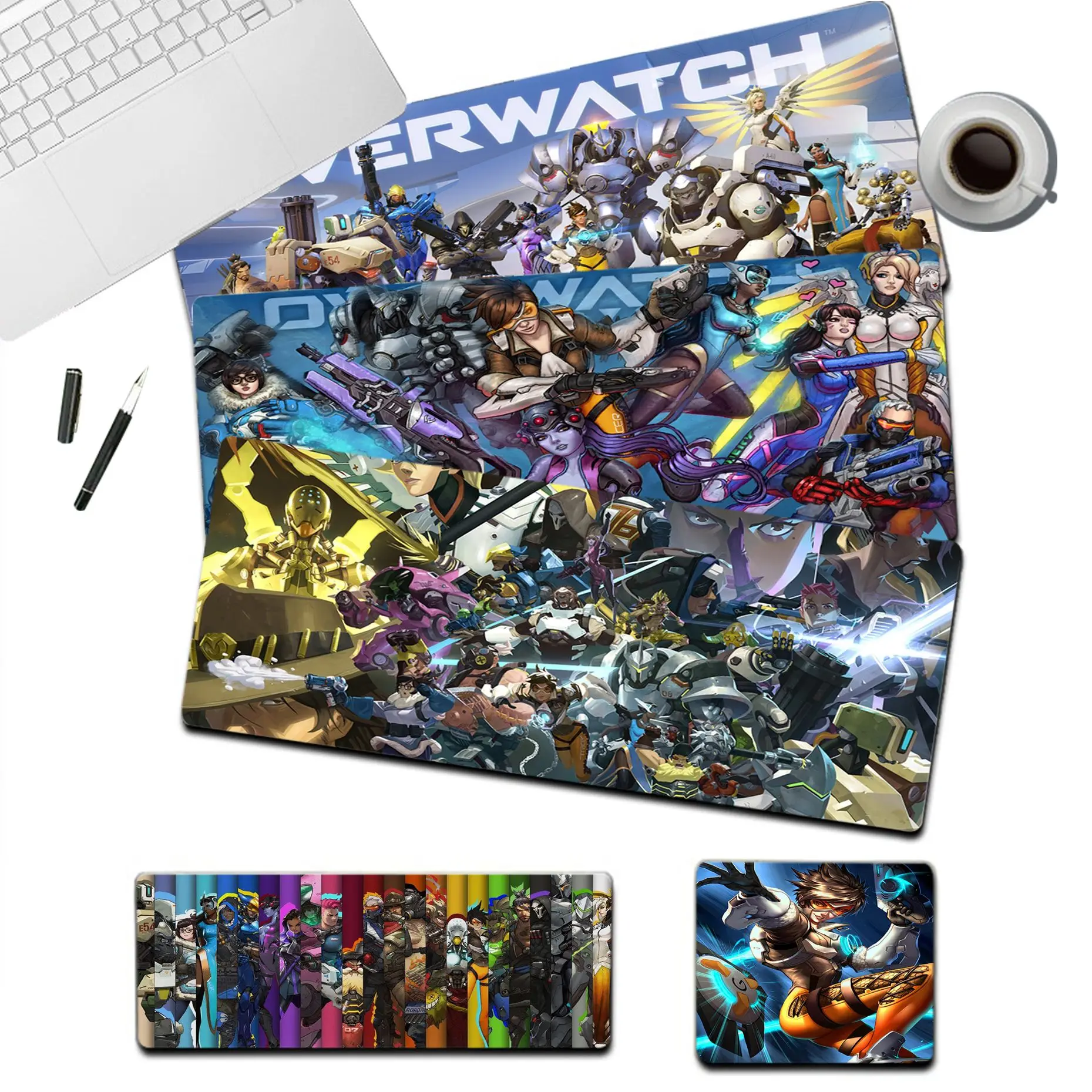 Game O-Overwatch Mousepad Cute Silicone Large/Small Pad To Mouse Pad Dimensioni Del Gioco Per Il Pad Della Tastiera Del Gioco