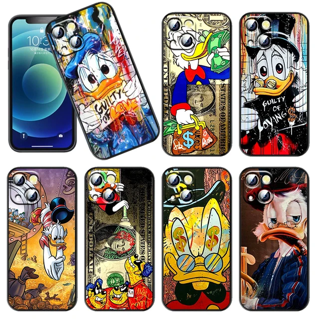 Funda de teléfono con cuerda líquida para Apple iPhone, 15, 14, 13, 12  Mini, 11 Pro, XS, MAX, XR, X, 8, 7, 6S, SE Plus, Scrooge, McDuck, Cool  Cover, Coque - AliExpress