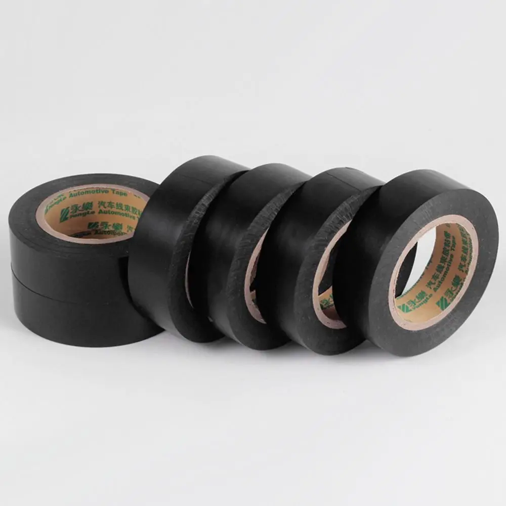 Neues schwarzes Isolierband aus PVC, selbstklebendes Isolierband, wasserdichtes, flammhemmendes Klebeband – Detail 14