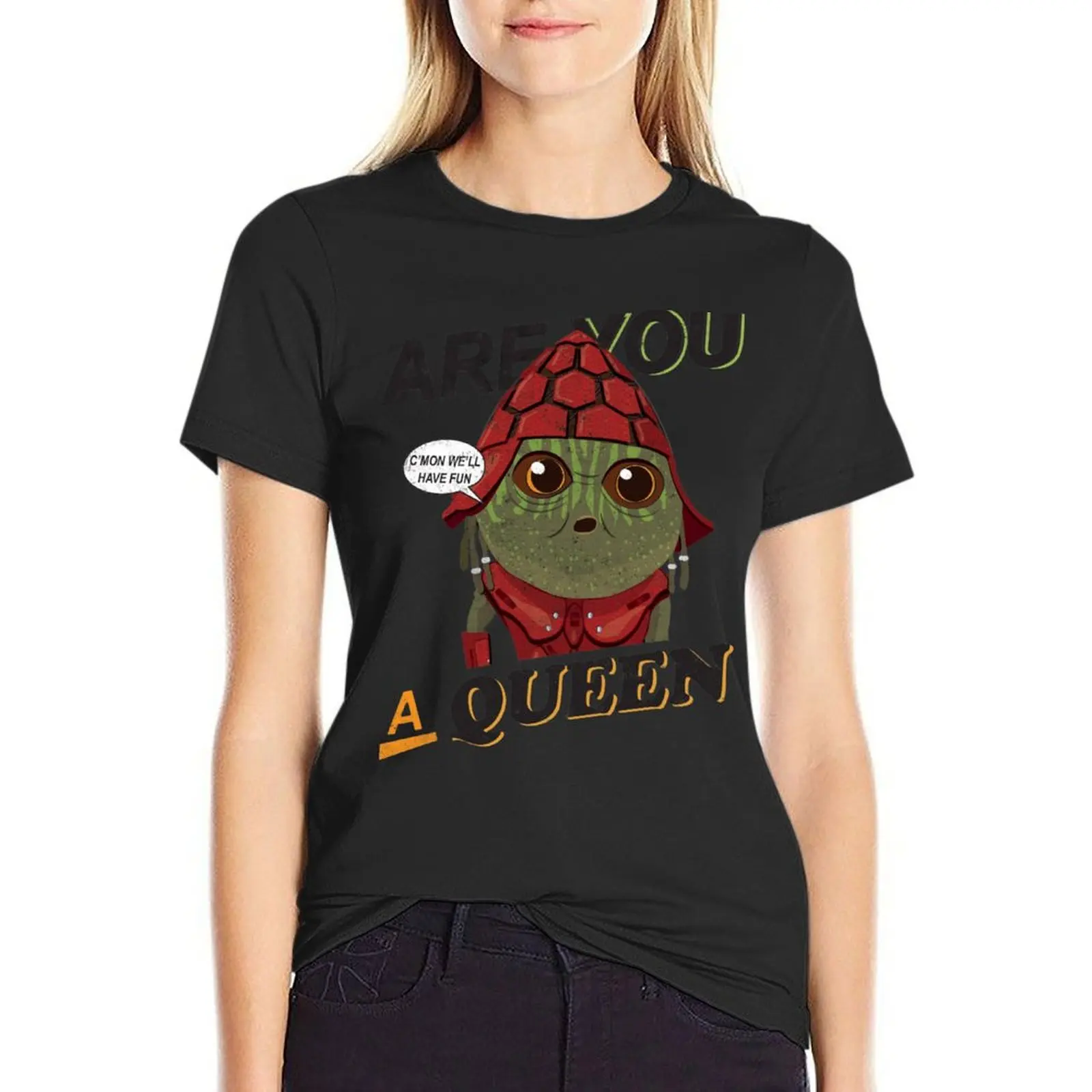 

Pawny - Are you a queen T-Shirt cute tops tees Womens graphic t shirts