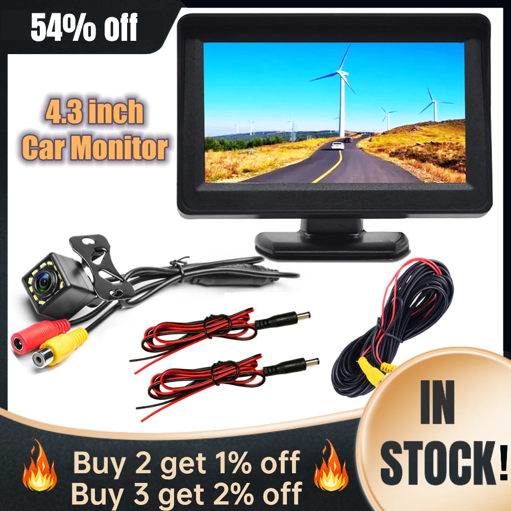 4.3 tft lcd monitor manual in stock
