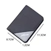 Simple Multi-layer Folding Card Case Canvas Credit Card ID Holder Retro Bifold Small Wallet Vertical Short Wallet for Men 6