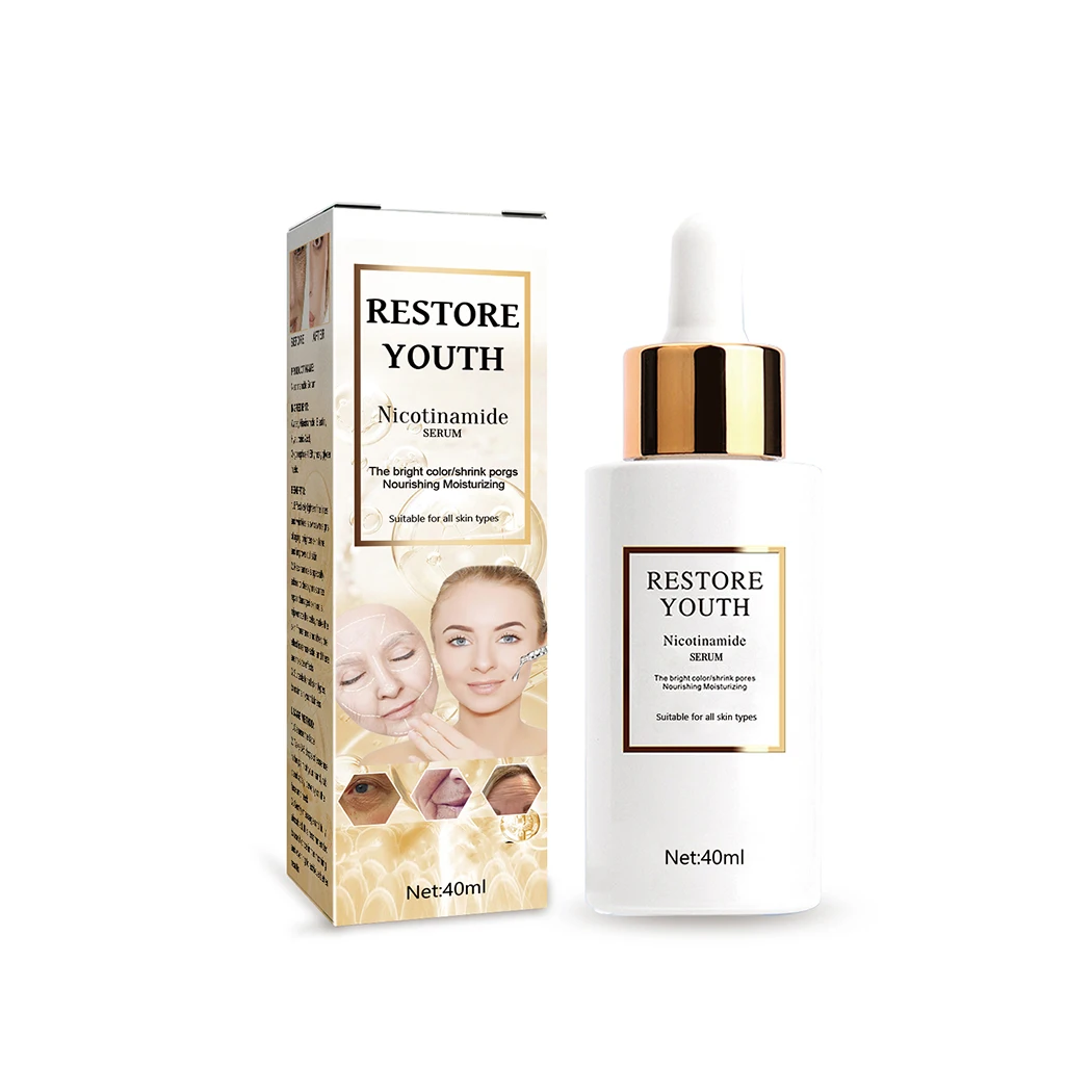 

Укрепляющая сыворотка Niacinamide, осветляет кожу, осветляет мелкие морщины, уход за лицом, лифтинг, укрепляющая косметика для красоты