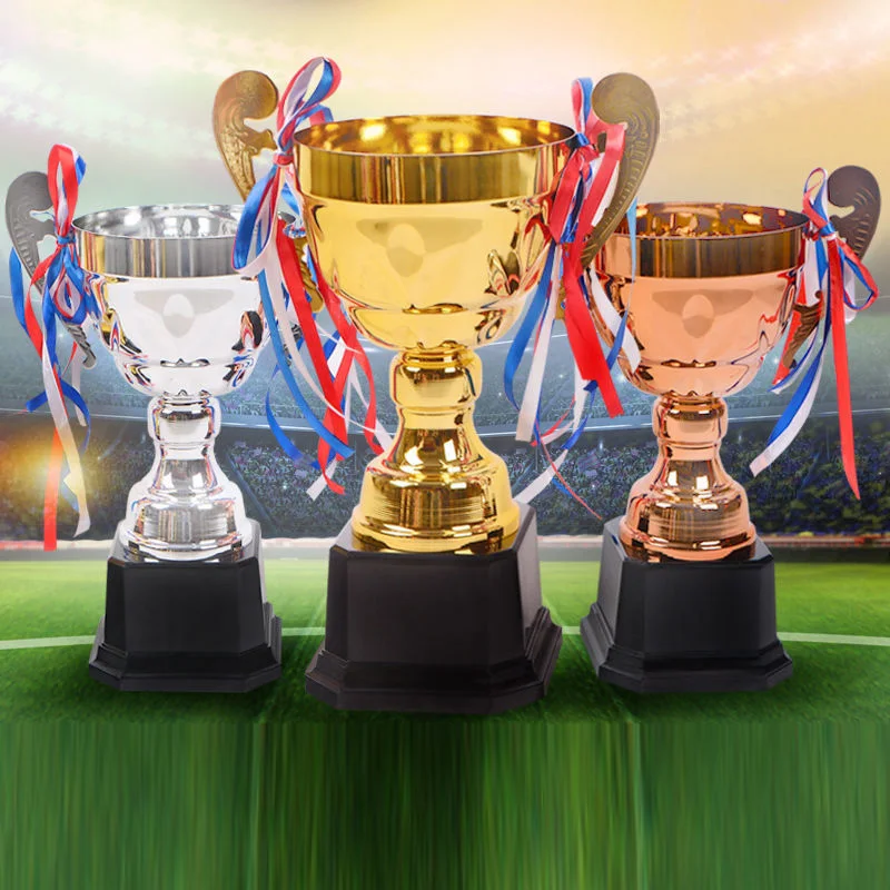 Crown Metal Gold Silver Copper Tricolor Trophy, Team Sports, Football, Basketball Game, Total Trophy, Home Decor