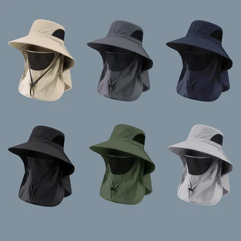 Summer UV Protection Sun Hat – Outdoor Fishing, Hiking & Camping Cap with Neck Flap 1