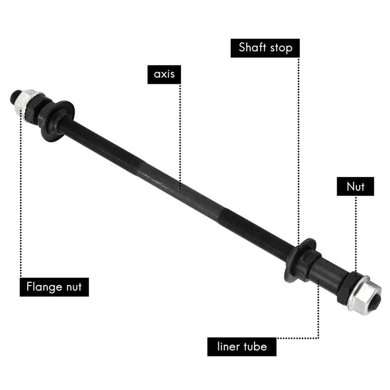 Moyeux Arrière Allongés 240 Mm Pour VTT Neige - SODIAL - Noirs, Neufs
