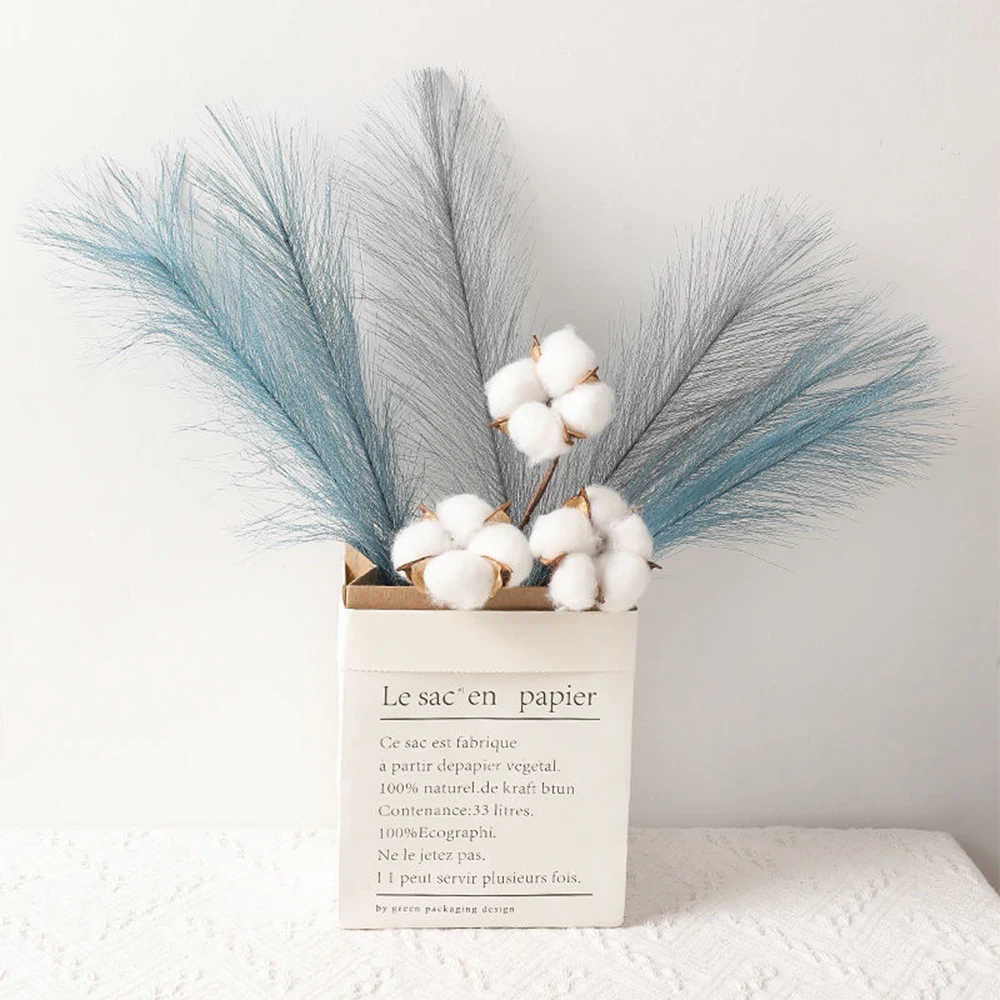 Fluffy Pampas Grass Boho Dewercor Artificial Flower 3