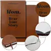 Mom I Want To Hear Your Story Notebook,1Count PU Leather Hardcover NotebookInstructional Diary, Meaningful Memory Gift forMom 3