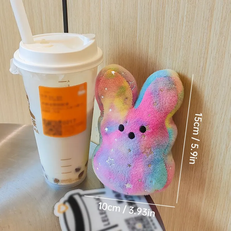 Creative Easter Hare Funny Doll Rabbit Plush Toy 1pcs Random15cm Soft Bunny Toys for Kids Birthday Gift Office Desk Decorations