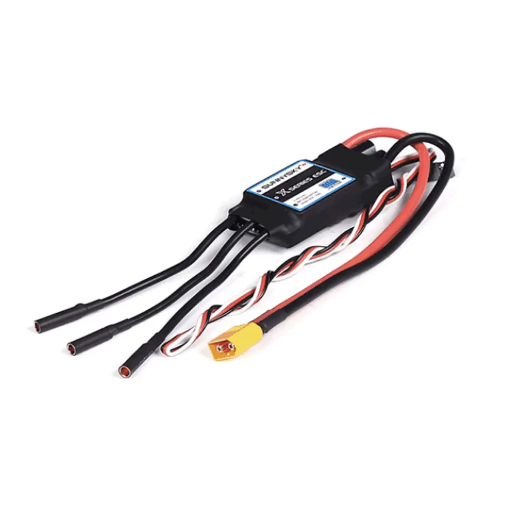 SUNNYSKY 80A 2-6S Бесщеточный регулятор скорости с разъемом 5 В/6 В/7,4 В/5 А BEC 4,0 мм XT60 для радиоуправляемого самолета thumbnail 2