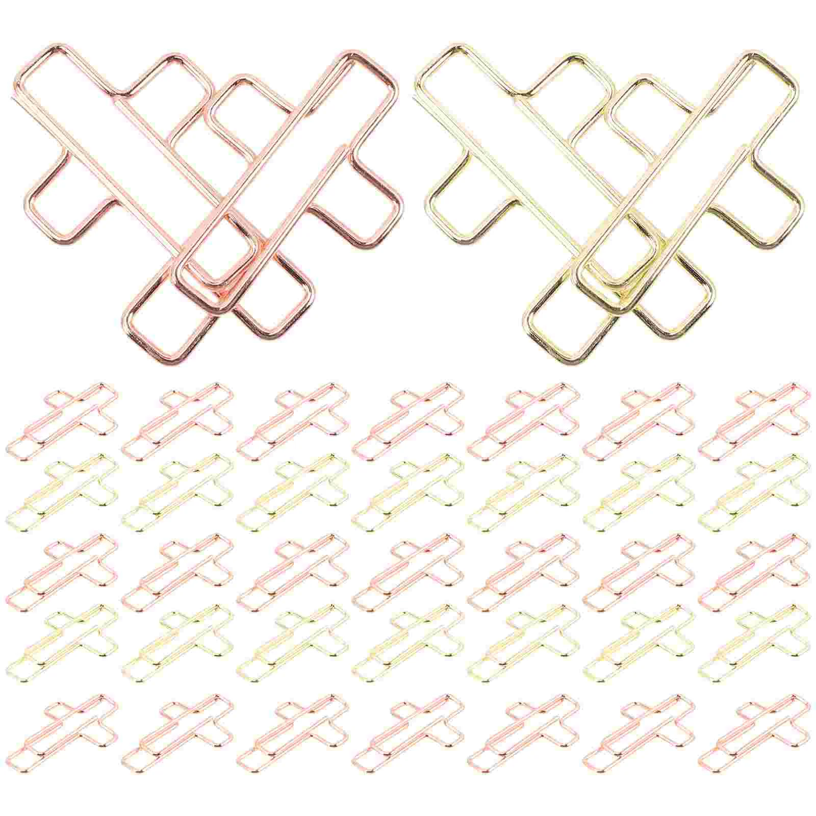 

Large Paper Clips Cross Shape Paper Clips 100Pcs Bible Bookmark Marking Clip File Organizer Decoration Journaling Decor For