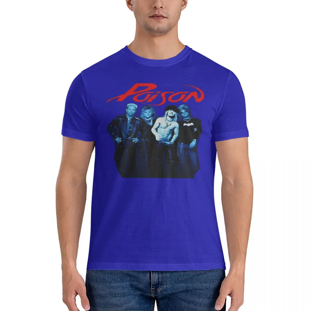 thumbnail image 1 of Camiseta de hombre con baladas, divertidas camisetas de algodón, manga corta, cuello redondo, 1 of 7