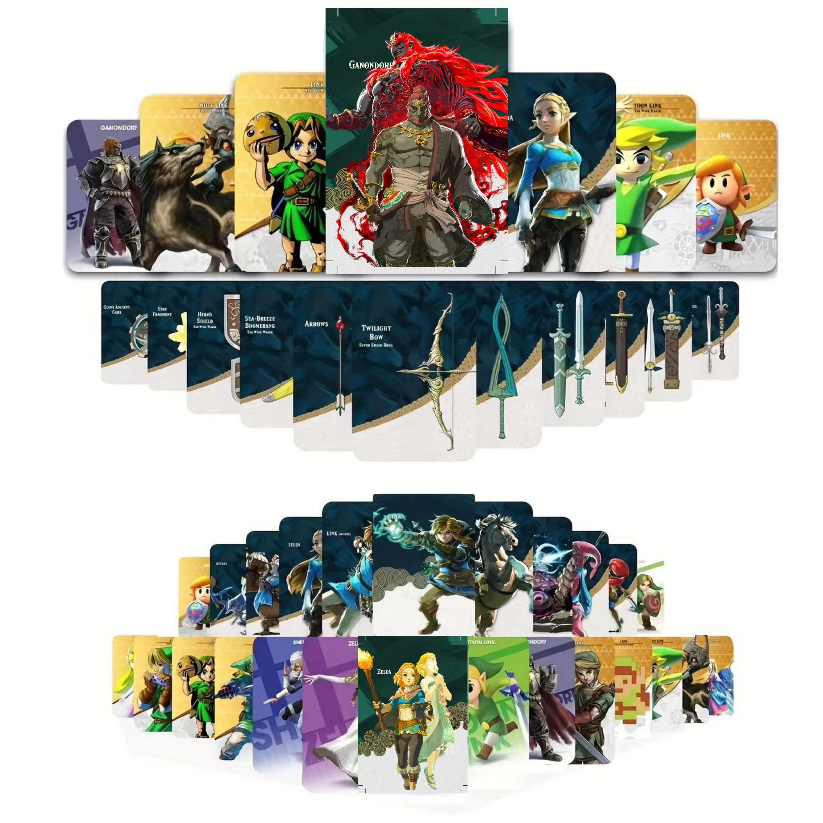 Nintendo Switch Amiibo Zelda Mini Cards | Zelda Breath Wild Amiibo Cards  Weapons - Game Collection Cards - Aliexpress