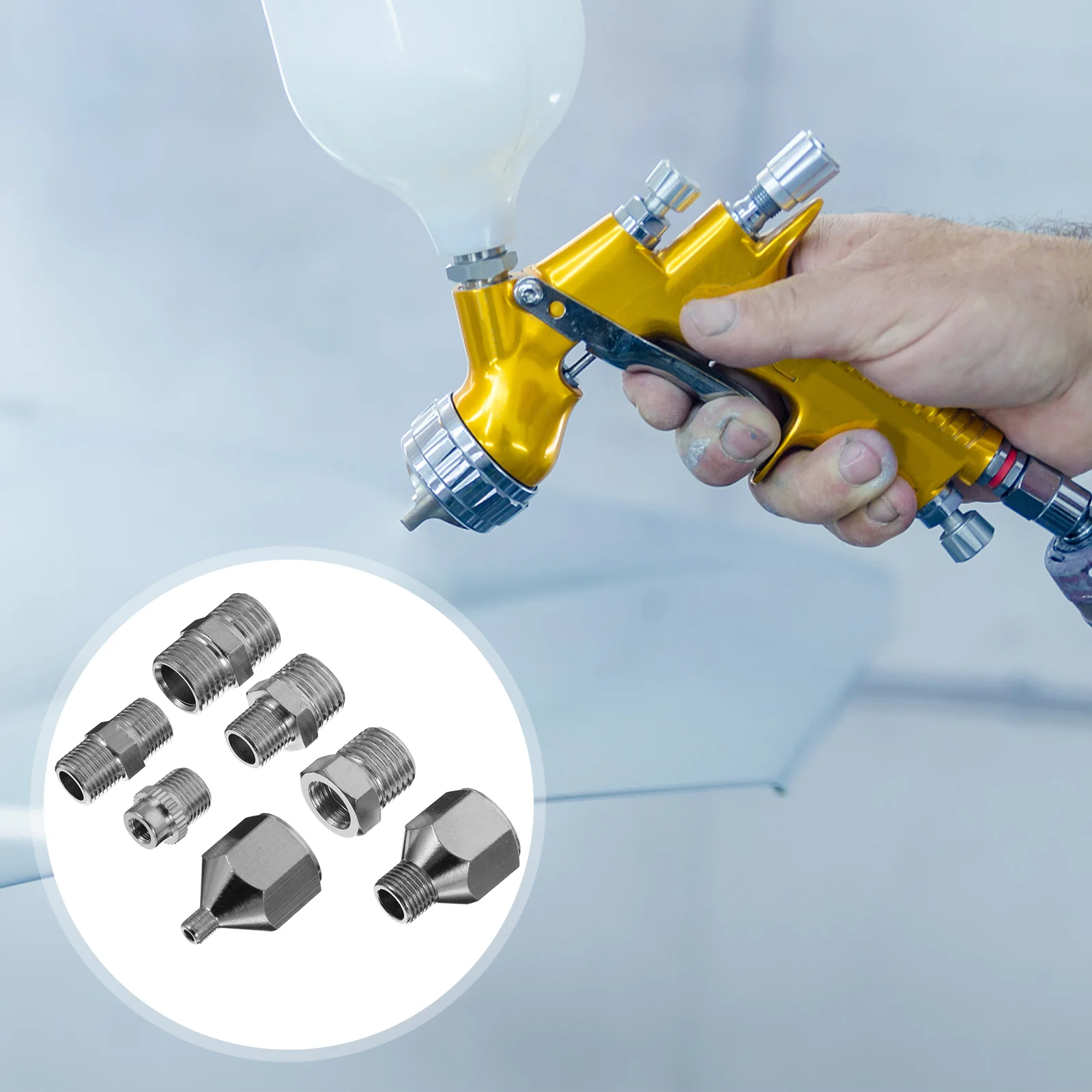 

Airbrush Accessories Fitting Adapter Conversion Airbrushing Compressor Hose Connector Quick Disconnect Release Compresor