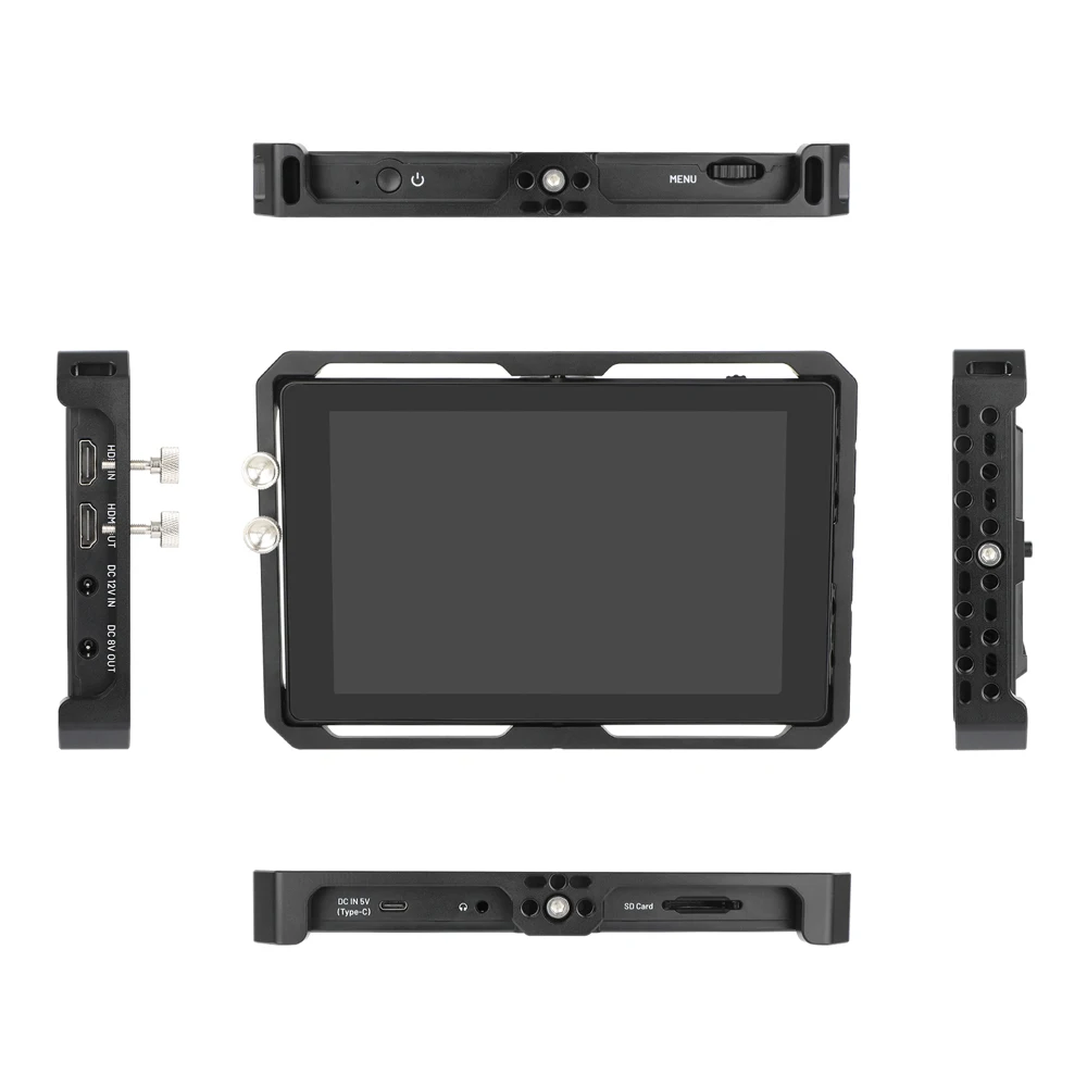 Full Monitor Cage for FeelWorld F7 Plus 7" 4K On-Camera Monitor