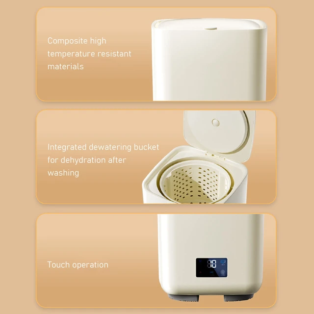 Fully Automatic Small Washing Machine 7L Large Capacity Portable Washing Machine with Spin Dryer for Dormitory Family Apartment 4