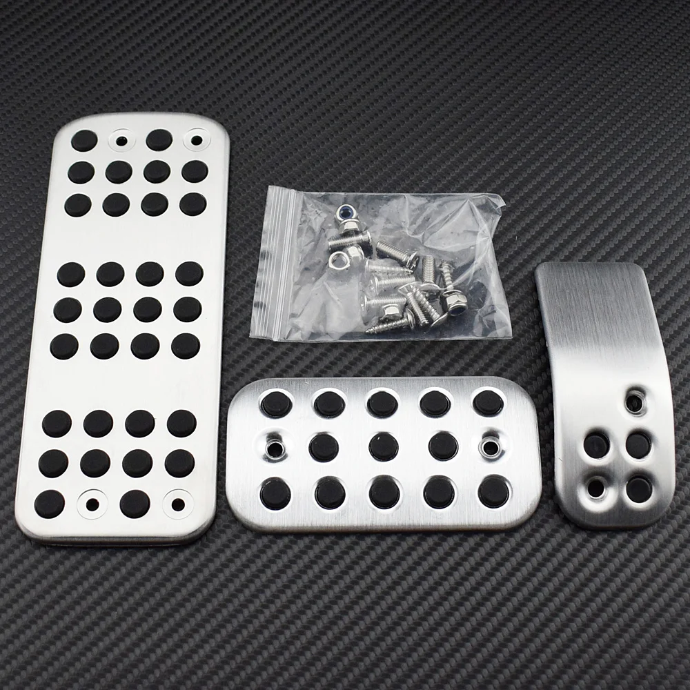 

Car Accessories For Peugeot 206 206CC Fuel Brake Foot Rest AT/MT pedals Plate Non slip Accelerator brake pedal Pads stickers