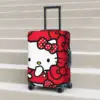 Hello Kitty Red Bow Tie Suitcase Cover Strectch Cruise Trip Protection Luggage Accesories Flight 1