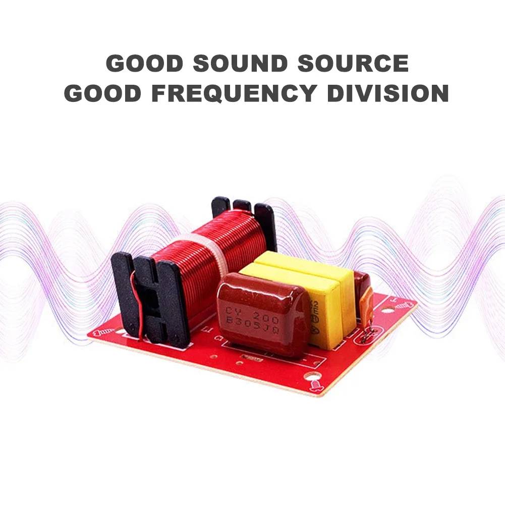 Speaker Frequency Divider Stereo Crossover WEAH-234 80W 2 Way Speaker Frequency Divider Audio Treble Bass Filter