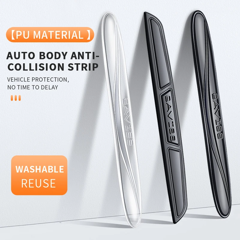 Invisible Car Door Anti-Collision Strip Rearview Mirror Anti-Scratch Crash Protector Sticker 1